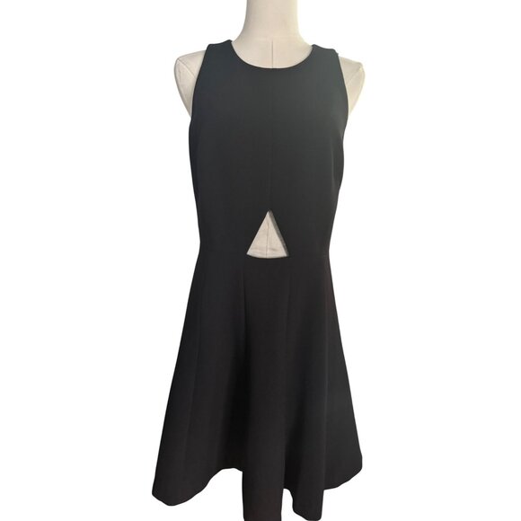 Club Monaco 8 Black Sleeveless Cutout Dress - Picture 15 of 16